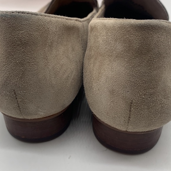 Clarks Unstructured Trish Bone Taupe Suede Penny Loafer Size 8.5. MCL3937B - Picture 6 of 10